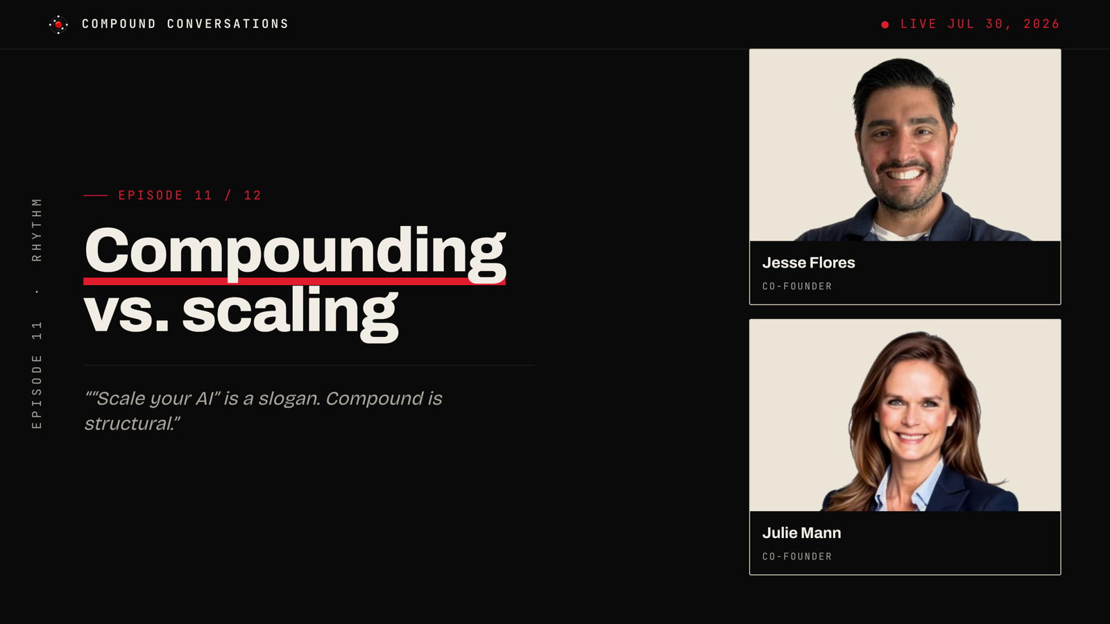Compounding vs. scaling