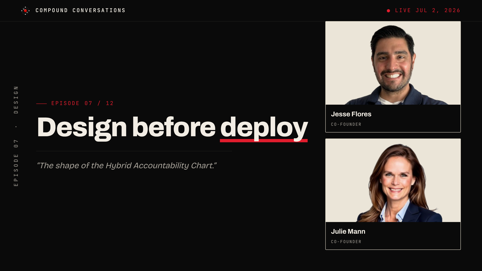 Design before deploy
