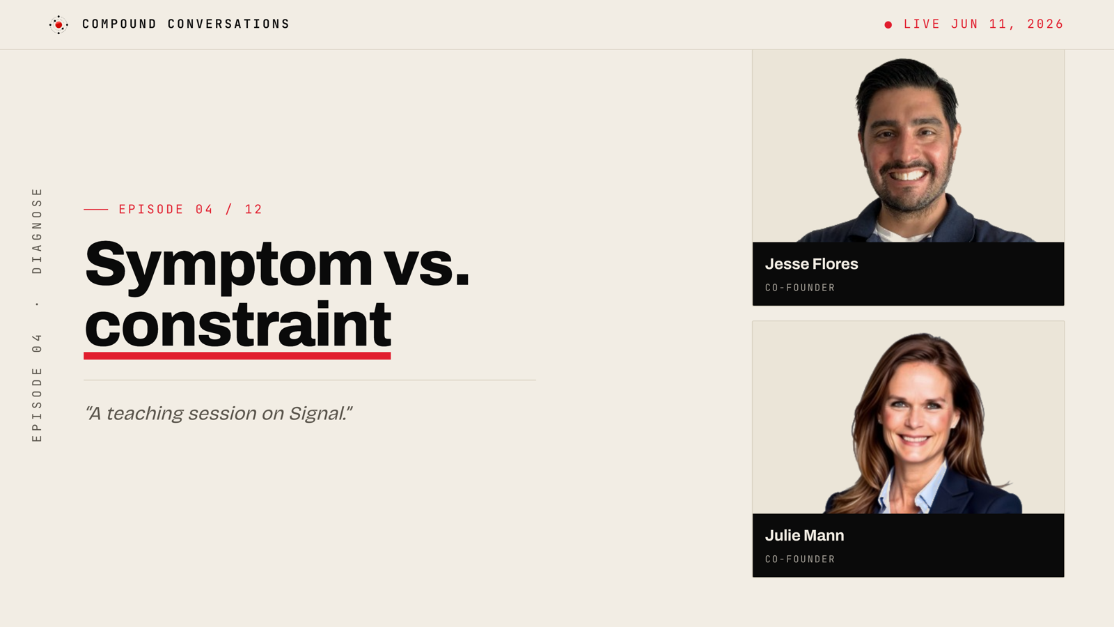 Symptom vs. constraint
